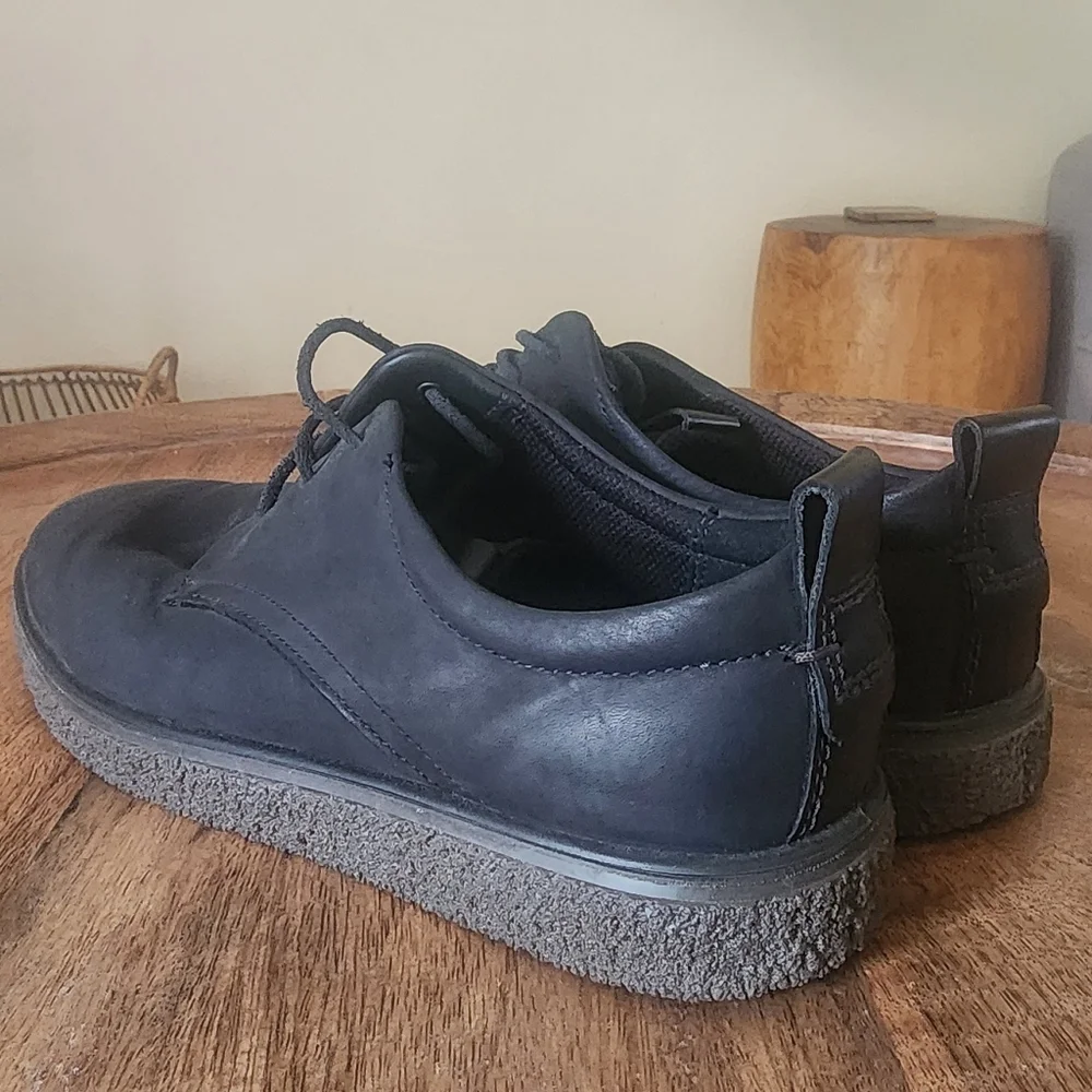 ECCO Crepetray Nubuck Leather Sneaker Shoes Mens Size 8